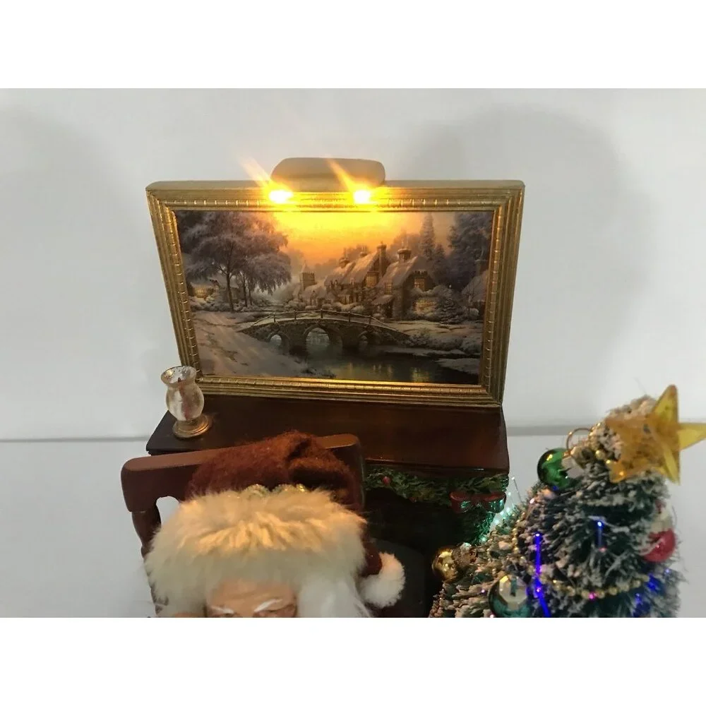 Twas the‎ Night Before Christmas Story Telling Santa Bradford COA Kinkade